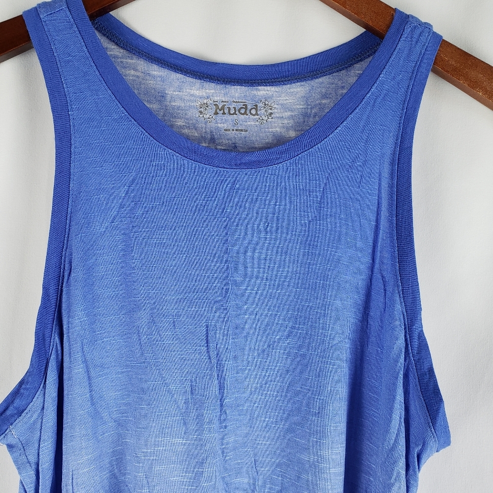 Mudd White Blue Ombre Tank Top S - Picture 2 of 6